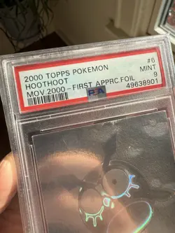 Topps Pokemon the Movie 2000 Ledyba First Appearance Foil #5 - PSA 8! Pop 16! - Image 3