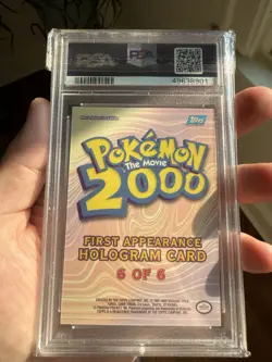 Topps Pokemon the Movie 2000 Ledyba First Appearance Foil #5 - PSA 8! Pop 16! - Image 4