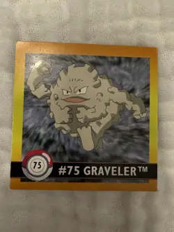 Pokemon 1999 Artbox Series 1 Stickers Graveler NM - Image 1