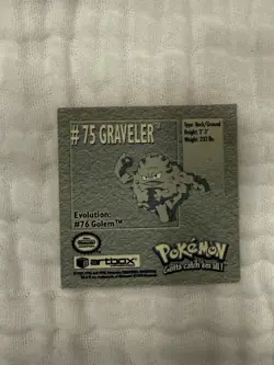 Pokemon 1999 Artbox Series 1 Stickers Graveler NM - Image 2