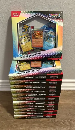 Lot Of 12 Prismatic Evolution Poster Collection Pokemon New Sealed - Image 1