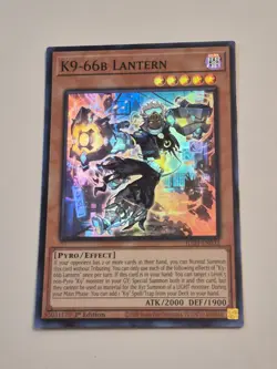 Yugioh! - K9-66b Lantern - Super Rare - JUSH-EN033 - Justice Hunters - 1st Ed - Image 1