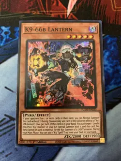 Yugioh! - K9-66b Lantern - Super Rare - JUSH-EN033 - Justice Hunters - 1st Ed - Image 1