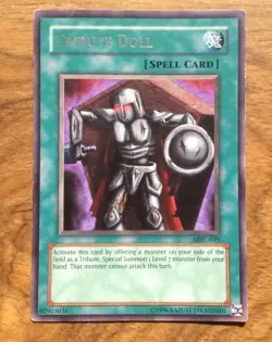 YuGiOh! - TRIBUTE DOLL - MFC-039 - Rare .Free Postage - Image 1