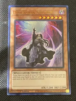 YuGiOh! - Dimension Shifter RA01-EN014 Ultra Rare 1st Edition Near Mint - Image 1
