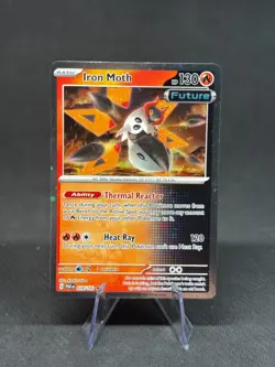 Iron Moth - 028/182 - Pokemon Paradox Rift Cosmos Holo Rare Card NM - Image 1