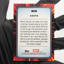 Marvel Card Kingpin 164 Black Web /399 Topps Chrome 2025 [Exc.] - Image 3