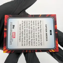 Marvel Card Captain America 185 Yellow Lava Refractor Topps Chrome 2025 [NM] - Image 4