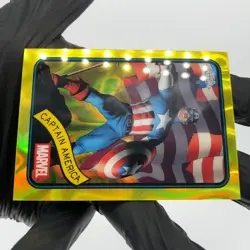 Marvel Card Captain America 185 Yellow Lava Refractor Topps Chrome 2025 [NM] - Image 5