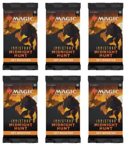 6 Packs MTG Set Booster Pack Lot MTG Innistrad Midnight Hunt - Image 2