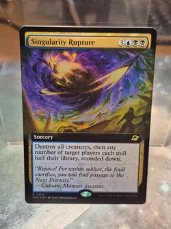 R 0350 Singularity Rupture EXTENDED ART FOIL Rare Edge of Eternities MTG EOE - Image 1