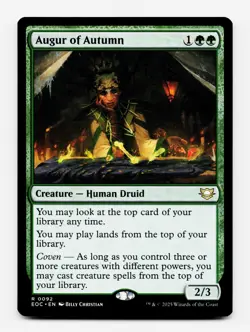 Augur of Autumn [Commander: Edge of Eternities] MTG Magic NM/M 🌳 - Image 3