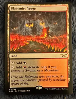 Blazemire Verge - MTG Duskmourn: House of Horror - NM - Image 1
