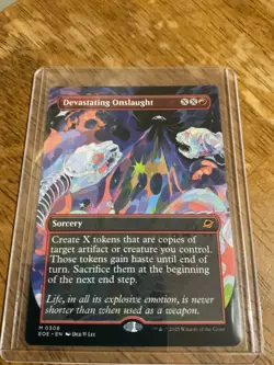 Devastating Onslaught - Borderless - MTG #308 Edge of Eternities - NM - Image 1
