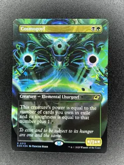 Cosmogoyf (0313) Borderless Foil Edge of Eternities MTG NM - Image 1