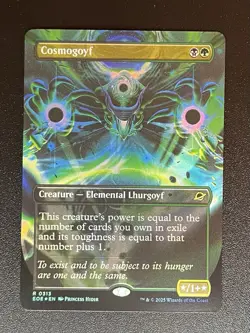 Cosmogoyf (0313) Borderless Foil Edge of Eternities MTG NM - Image 3