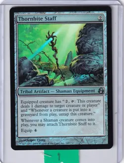 Thornbite Staff FOIL * Morningtide MTG Magic - Image 1