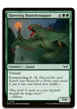 Slavering Branchsnapper #198 (NM) Duskmourn DSK Magic MTG - Image 1
