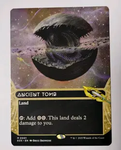 Borderless Ancient Tomb MTG, Edge of Eternities: Stellar Sights, NM, Unplayed - Image 1