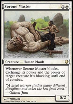 mtg magic Serene Master commander 2013 FRENCH vf fr Maitre serein - Image 1