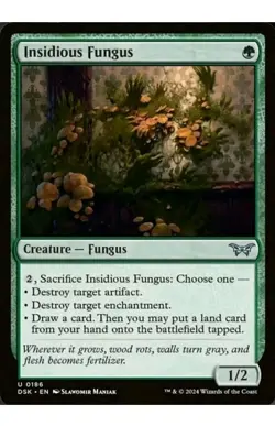 Insidious Fungus - 186 - DSK - NM - MTG Magic the Gathering - Image 1
