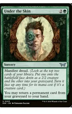 Under the Skin, Duskmourn: House of Horror, Near Mint x 1 MTG - Image 1