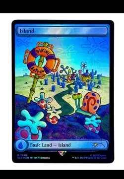 MTG | Island / Insel #1940 | Secret Lair | Spongebob | Foil | NM | EN - Image 1