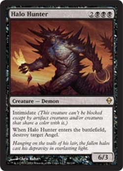 mtg magic Halo Hunter zendikar FRENCH vf fr Chasseur de halos - Image 1