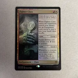 MTG [Fighter Class] FOIL Adventures in the Forgotten Realms #222/281 Rare NM/MT - Image 1