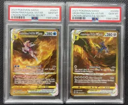 PSA 10 Origin Forme Palkia and Dialga VSTAR Set GG67 GG69 Crown Zenith Pokemon - Image 1