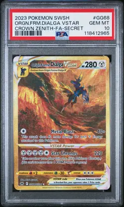 PSA 10 Origin Forme Palkia and Dialga VSTAR Set GG67 GG69 Crown Zenith Pokemon - Image 4