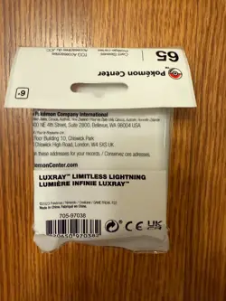 Pokemon Center Luxray Limitless Lightning Card Sleeves New - Image 2