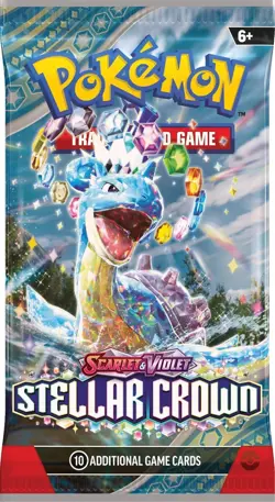 POKEMON TCG: Scarlet & Violet Stellar Crown BOOSTER PACK (1 PACK) - 10 Cards - Image 3