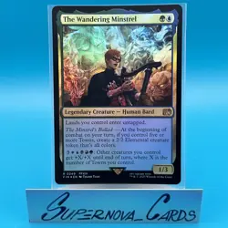 The Wandering Minstrel (Rare Foil) #249 Final Fantasy MTG Near Mint - Image 1