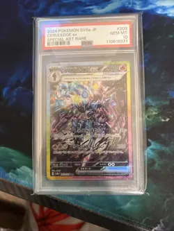 2024 Pokemon Sv8a JP Ceruledge Ex SAR PSA 10 Chaser - Image 1