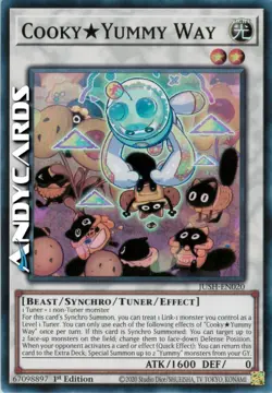 COOKY★YUMMY WAY • (Cooky★Yummy Via) • Super R • JUSH EN020 • 1Ed • Yugioh! - Image 1