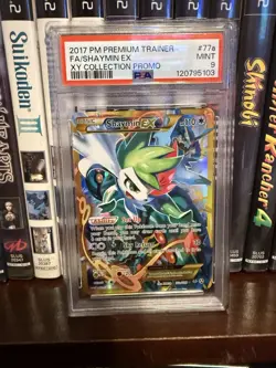 PSA 9 Shaymin EX (Promo) Premium Trainer XY Collection 77a/108 Pokemon Card B27 - Image 1