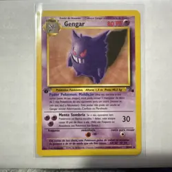 Pokemon TCG Gengar Non-Holo Rare 1st Edition Portuguese Fossil Card 20/62 - Image 1