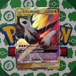 Latias & Latios GX 113/181 SM - Team Up Holo NM Pokemon Card English - Image 1