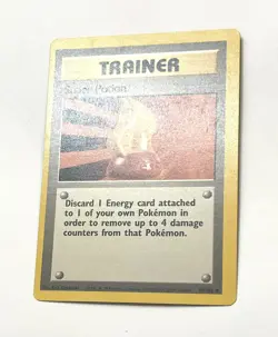 Super Potion 90/102 Base Set Pokemon Card - LP Miscut Off Center Off Error - Image 2