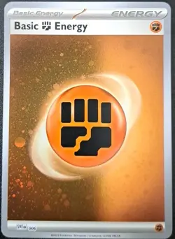 Pokemon TCG Card Basic Fighting Energy 006 Holo Cosmo Scarlet & Violet 151 NM - Image 1