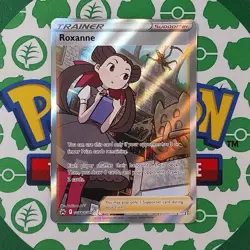 Roxanne GG66/GG70 Crown Zenith Galarian Gallery Holo NM Pokemon Card English - Image 1