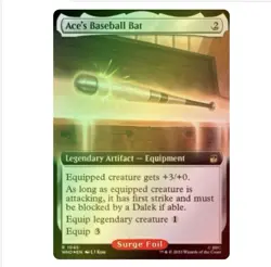 MTG Ace's Baseball Bat (Surge Foil) [Doctor Who] Near Mint - Image 1