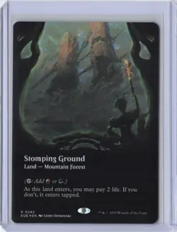 Stomping Ground (Borderless) Edge of Eternities Foil - NM #283 MTG EOE - Image 1