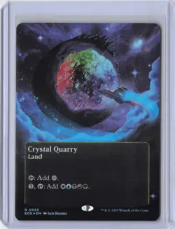 Crystal Quarry (0010) (Borderless) Edge of Eternities: Stellar Sights Foil - MTG - Image 1