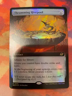 MTG Edge of Eternities Thrumming Hivepool Extended Art Foil - Image 1