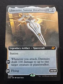 Dawnsire, Sunstar Dreadnought - Extended Art - MTG Edge of Eternities - NM - Image 1