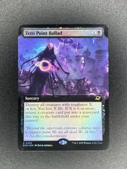 R 0335 Zero Point Ballad FOIL EXTENDED ART Rare Edge of Eternities MTG EOE NM - Image 1