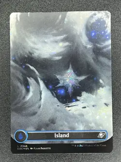 L 0368 Island GALAXY FOIL BORDERLESS Full Art Land Edge of Eternities MTG Card - Image 1