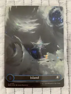 L 0368 Island GALAXY FOIL BORDERLESS Full Art Land Edge of Eternities MTG Card - Image 1